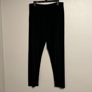 Chico's Gothic Career Minimalist 3 XL 16 Black Travelers  Slinky Liquid‎ Knit